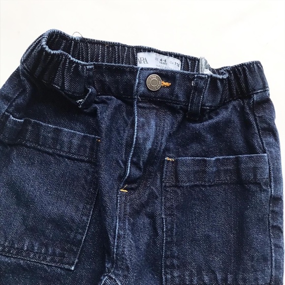 Zara dark wash pocket jeans  EUC 4-5T - Picture 2 of 6